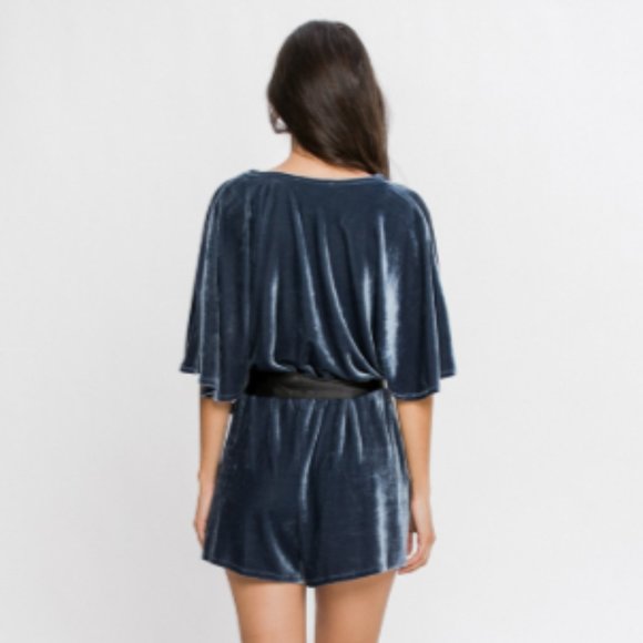 Flying Tomato Boho Velvet Romper - Picture 6 of 9